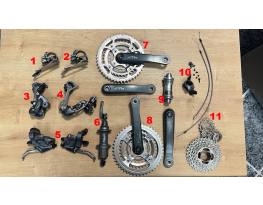 Shimano XTR M950 / M951 / M952 alkatrészek 8-9 sebességhez