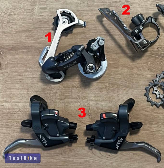 Shimano XTR M950 / M951 első-hátsó váltó, fékváltókar 8 seb.