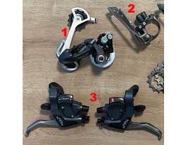 Shimano XTR M950 / M951 első-hátsó váltó, fékváltókar 8 seb.