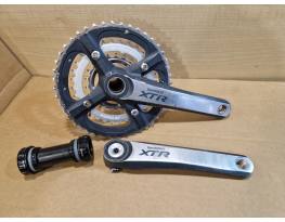 Shimano XTR M970 hajtómű + XT középcsapágy