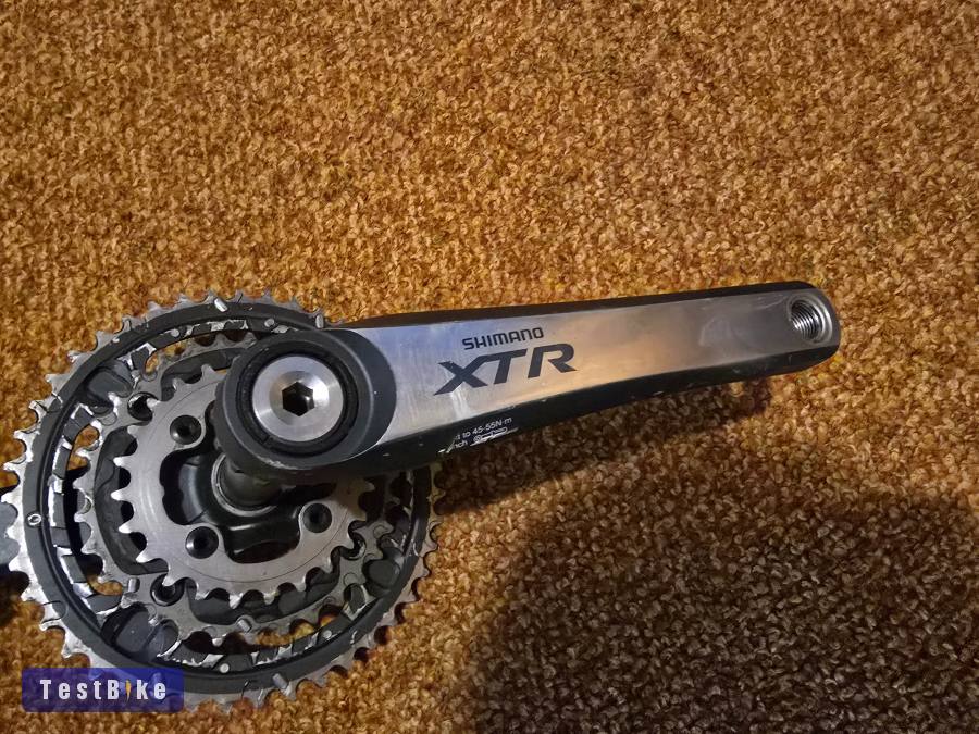 Shimano XTR M975 hajtómű, 175mm