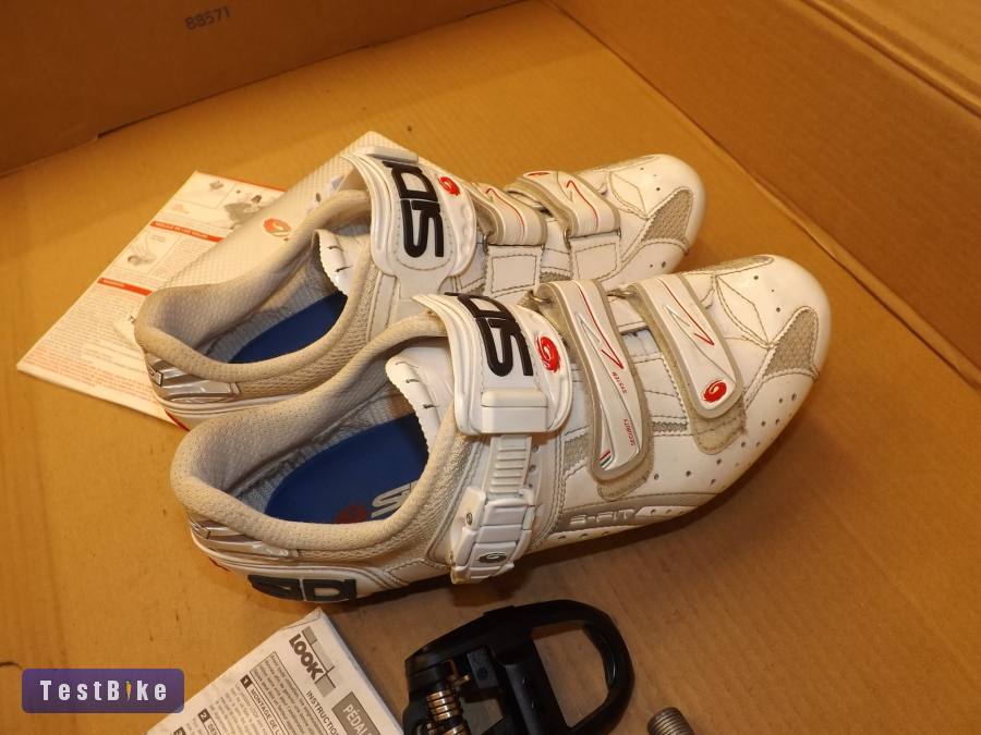 Sidi országúti cipő 42-es+LOOK pedál .