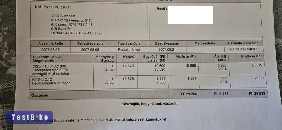 Sidi Zeta (41,5) országúti cipő
