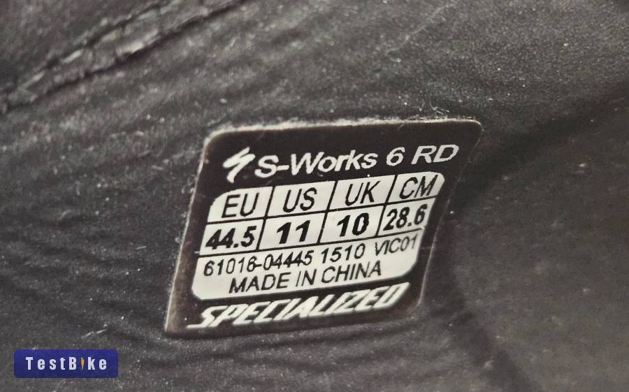 Specialized S-Works 6 Road karbontalpú 44,5-es csúcs cipő
