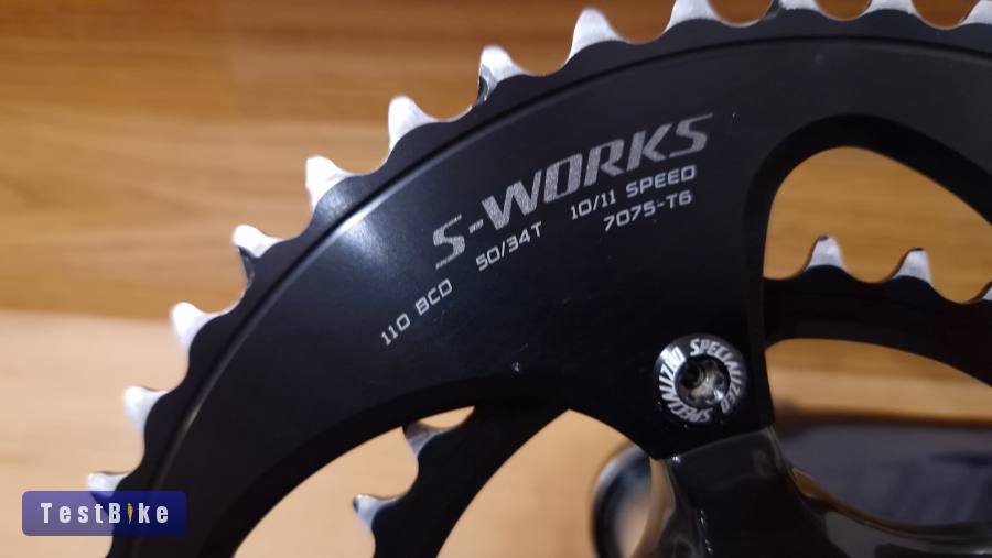 Specialized S-Works karbon hajtómű, 50/34-es lánctányérokkal