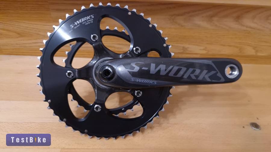Specialized S-Works karbon hajtómű, 50/34-es lánctányérokkal