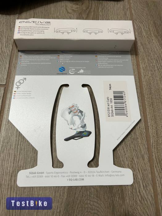 SQlab 612 Ergowave Carbon Nyereg 14 cm-es