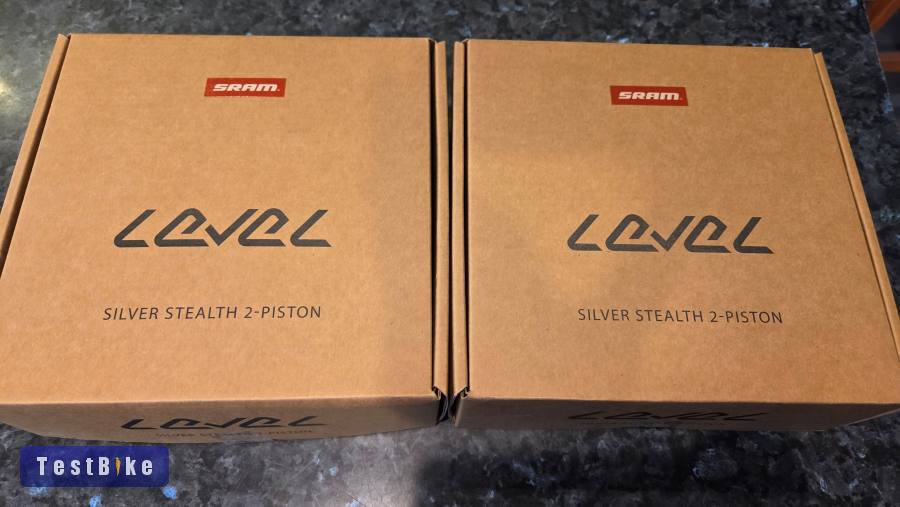 Sram Level Stealth szett, első és hátsó tárcsafék, Silver