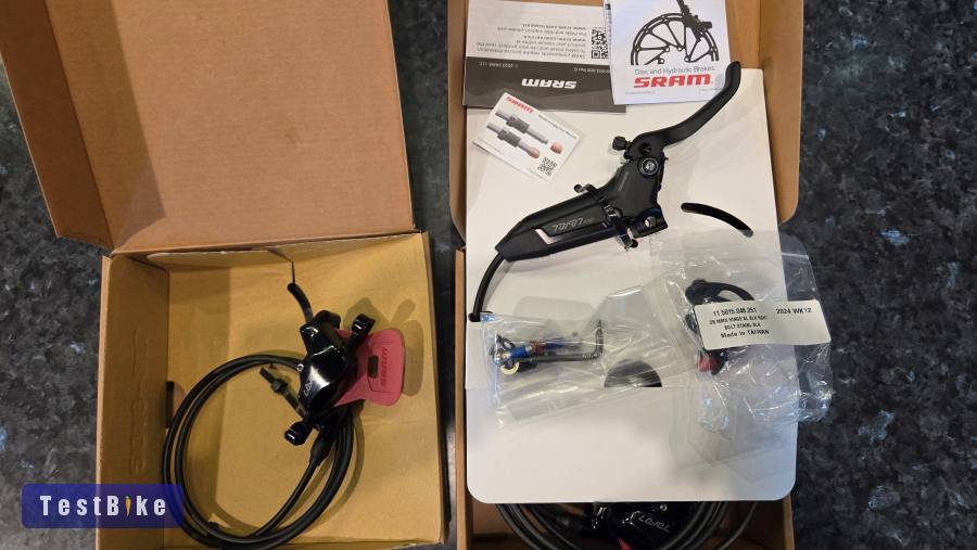 Sram Level Stealth szett, első és hátsó tárcsafék, Silver