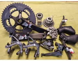 Sram Red Group 2x10, Road, Crank, Brakes, Shifters, Deraille