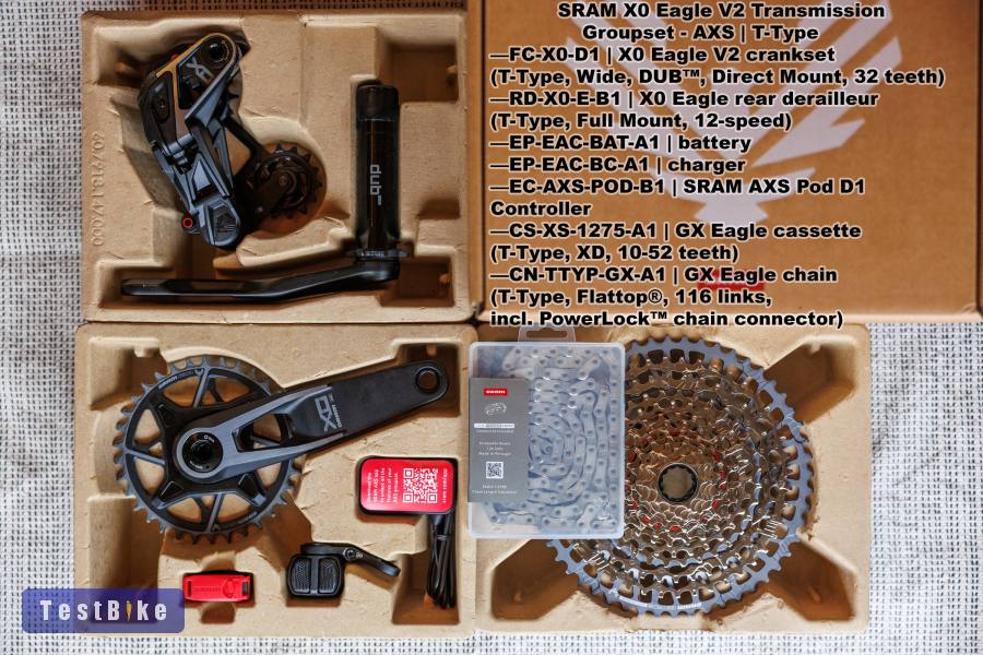 Sram X0 Eagle AXS T-Type hajtásrendszer - Új 