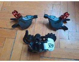 Sram X7 X9 2x10 váltás
