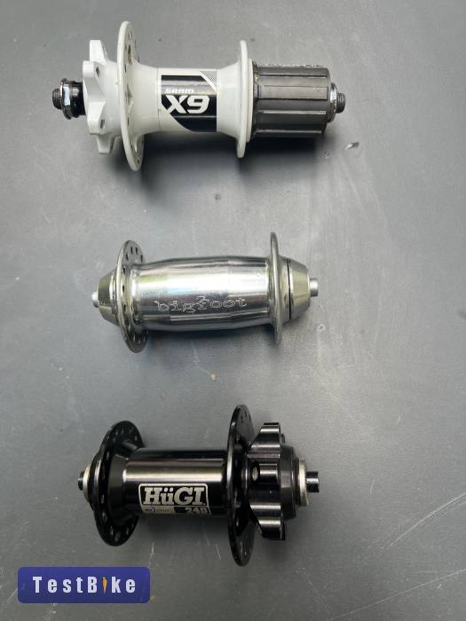 Sram x9, Bigfoot, Hügi (dt swiss 240) agyak