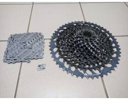 Sram XG 1275  10-52 + KMC e12T olcsón