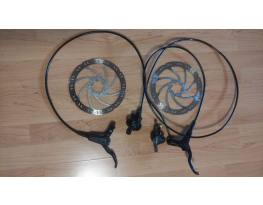 Tektro HD-M275 tárcsafék szett 2db 180mm tárcsával, használt