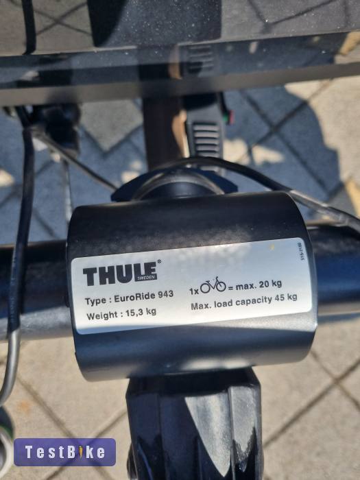 Thule 3 darabos kerékpárszállító dönthető EuroRide 943