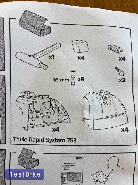 Thule 753 univerzális csomagtartó talprendszer
