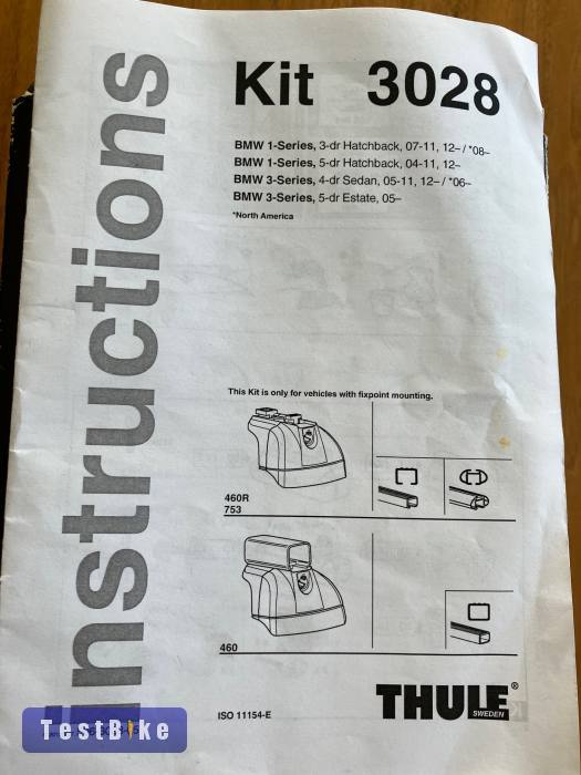 Thule csomagtartó KIT 3028 ( szerelő készlet/BMW-hez ) eladó