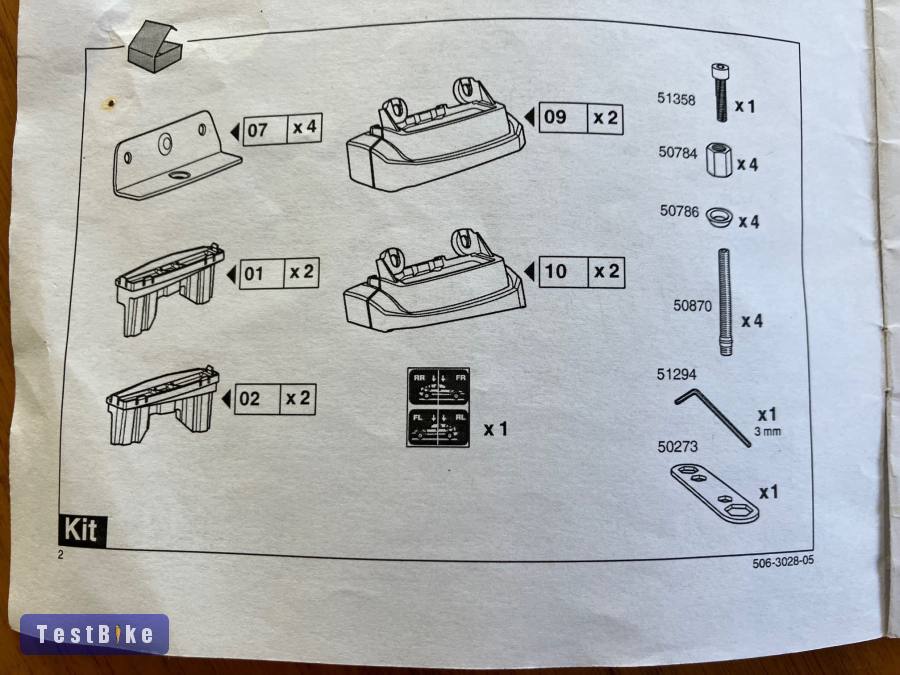 Thule csomagtartó KIT 3028 ( szerelő készlet/BMW-hez ) eladó