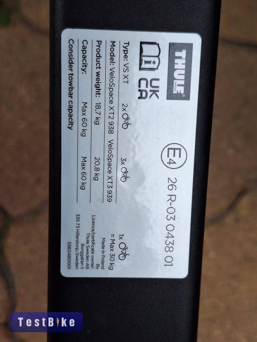 Thule Velospace XT 3