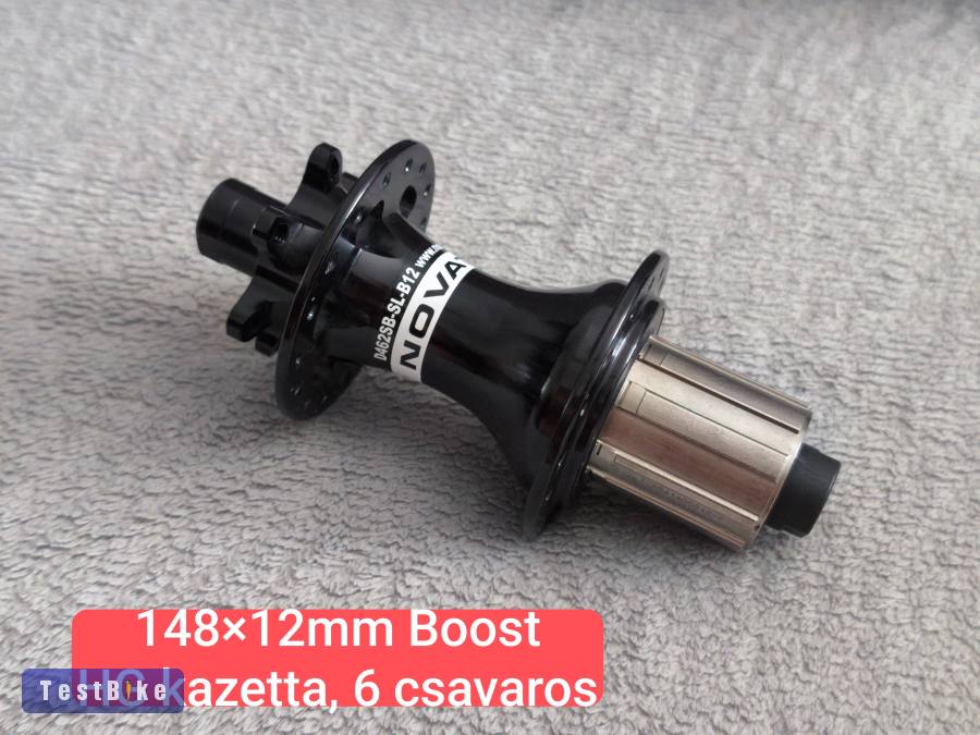 Új - Novatec hátsó agy 148×12mm HG kazetta, 6 csavaros, 32H