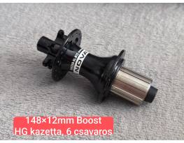 Új - Novatec hátsó agy 148×12mm HG kazetta, 6 csavaros, 32H