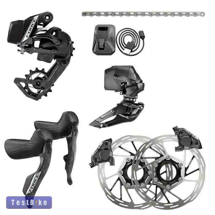 Új, dobozos! Legújabb Sram Force AXS HRD E1 2x12s szett