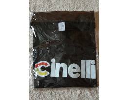 Új, fekete póló Cinelli logóval, L-es, mellszélesség 56cm, 