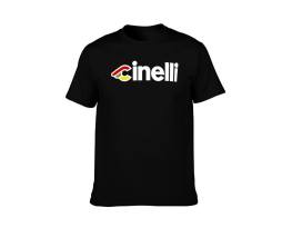 Új, fekete póló Cinelli logóval, L-es.