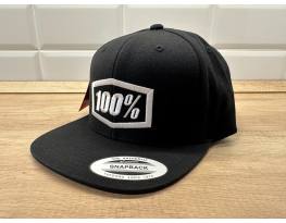 Új 100% Icon fekete sapka, snapback, 100percent