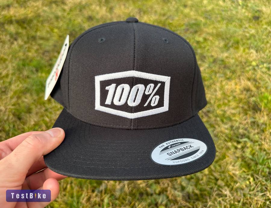 Új 100% Icon fekete sapka, snapback