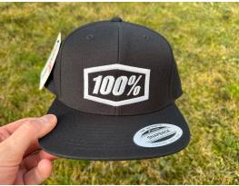 Új 100% Icon fekete sapka, snapback