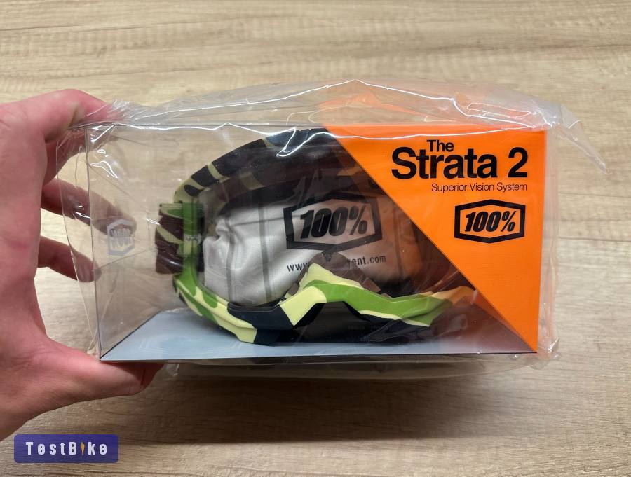 Új 100% Strata 2 camo, átlátszó lencsés DH/FR szemüveg