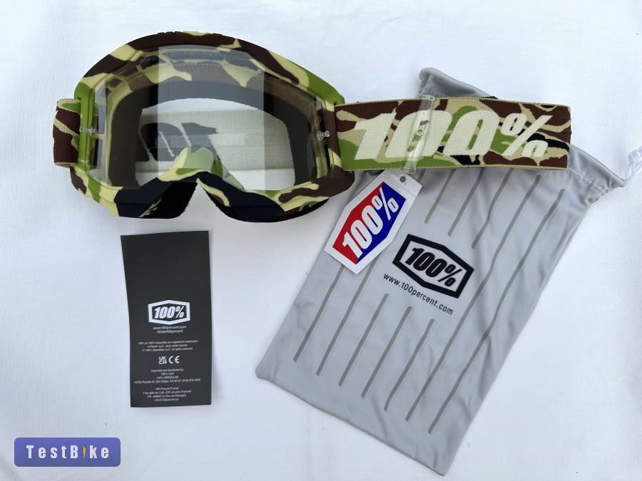 Új 100% Strata 2 camo DH/FR szemüveg, védőszemüveg