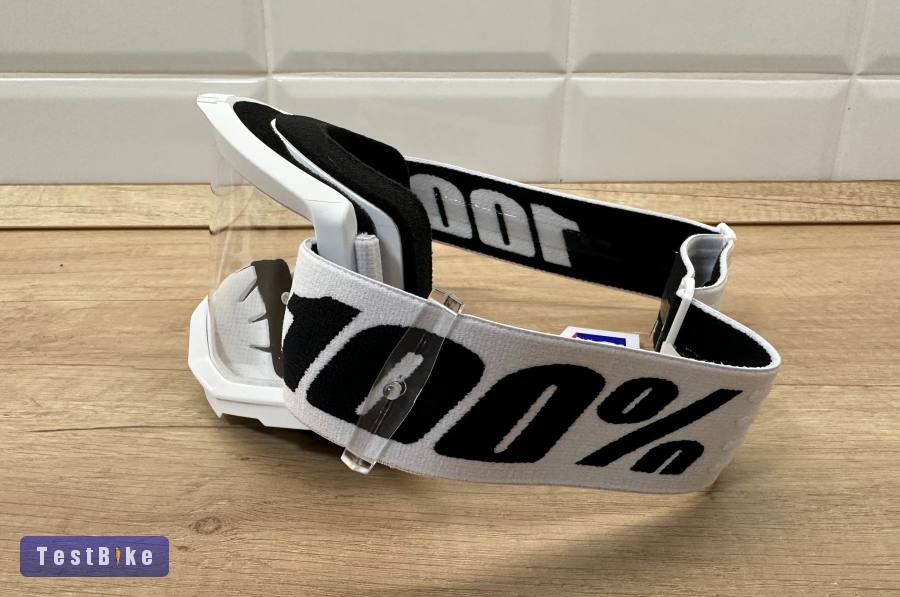 Új 100% Strata 2 fehér, átlátszó lencsés DH/FR szemüveg