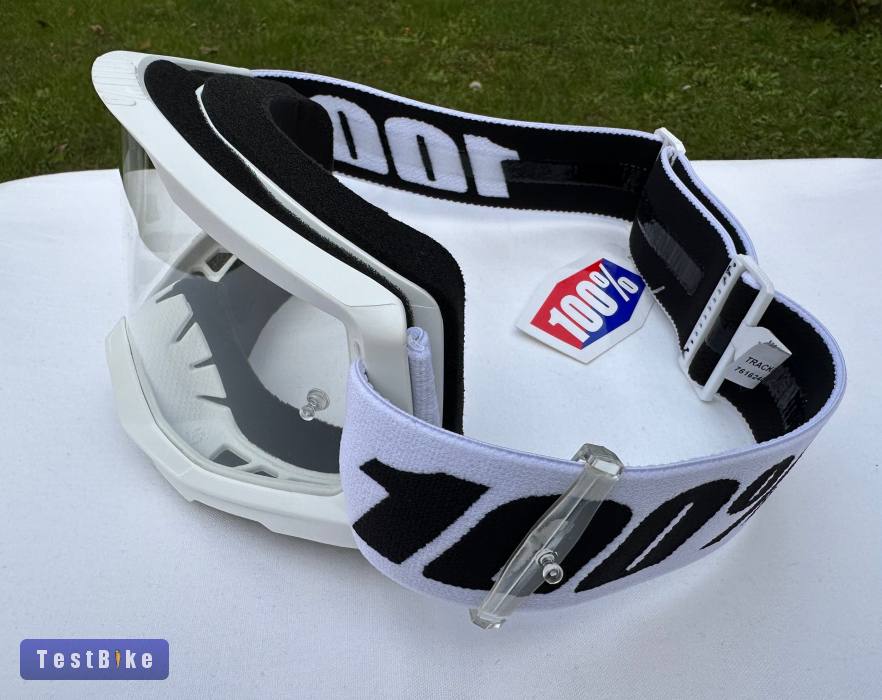 Új 100% Strata 2 fehér DH/FR szemüveg, védőszemüveg