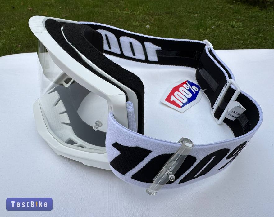 Új 100% Strata 2 fehér DH/FR szemüveg, védőszemüveg