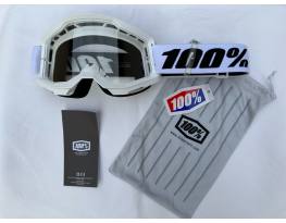 Új 100% Strata 2 fehér DH/FR szemüveg, védőszemüveg