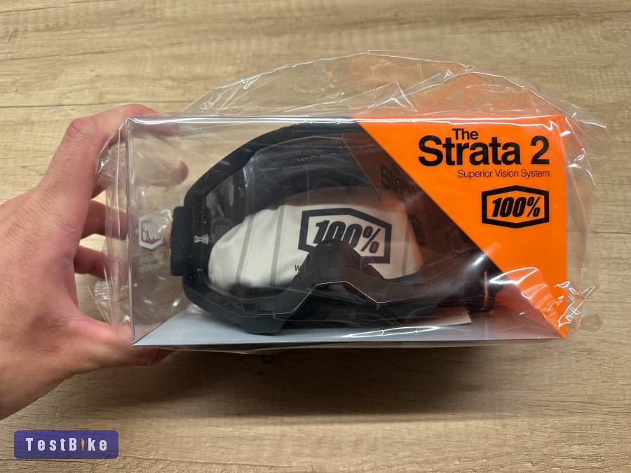 Új 100% Strata 2 fekete/sárga átlátszó DH/FR szemüveg