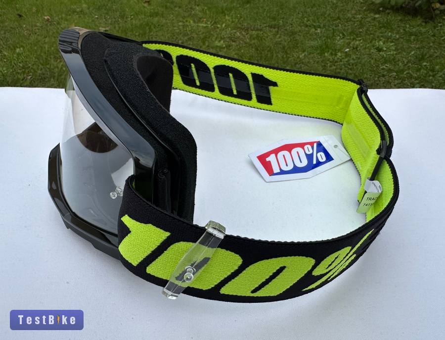 Új 100% Strata 2 fekete/sárga DH/FR szemüveg, védőszemüveg