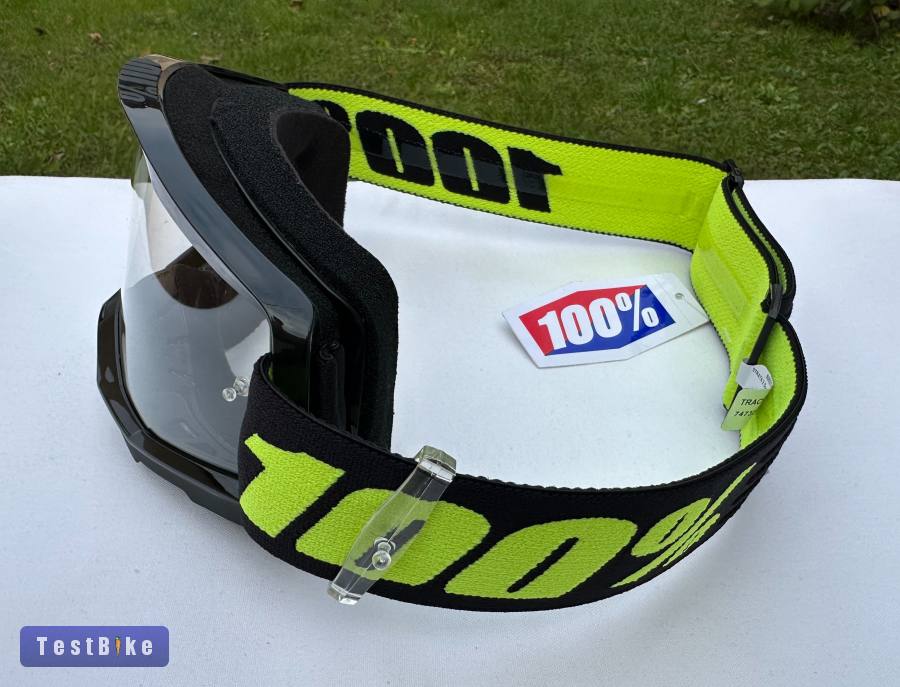 Új 100% Strata 2 fekete/sárga DH/FR szemüveg, védőszemüveg