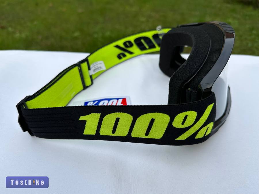 Új 100% Strata 2 fekete/sárga DH/FR szemüveg, védőszemüveg