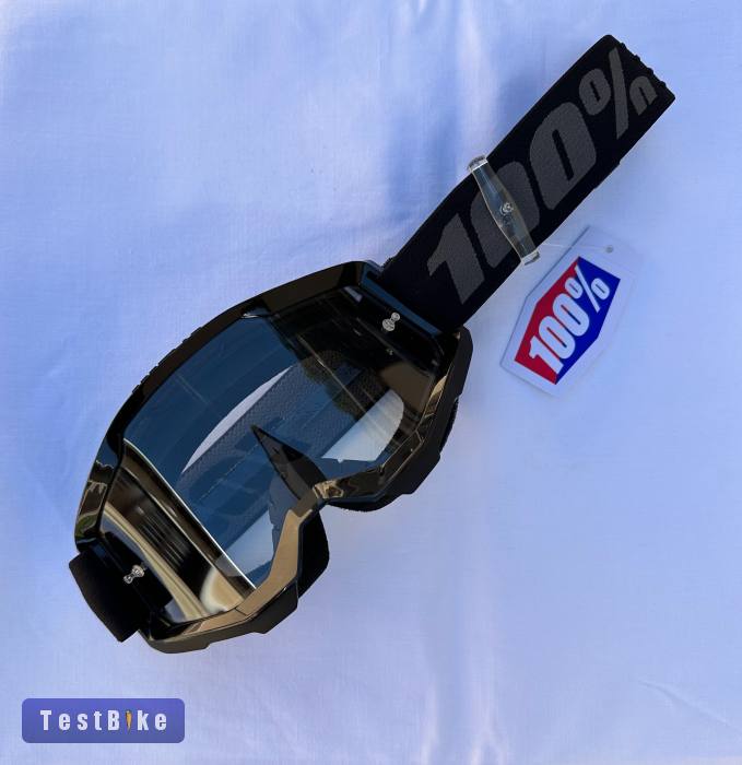 Új 100% Strata 2 fekete/szürke DH/FR szemüveg, védőszemüveg