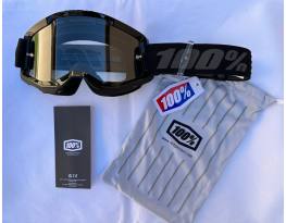 Új 100% Strata 2 fekete/szürke DH/FR szemüveg, védőszemüveg