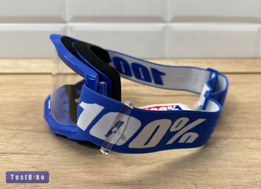 Új 100% Strata 2 kék, átlátszó lencsés DH/FR szemüveg