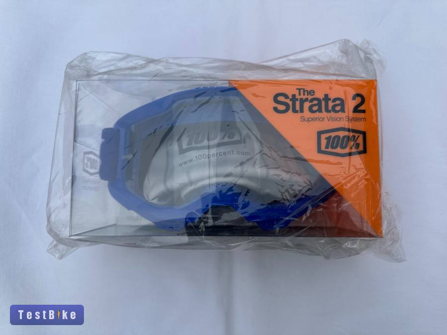 Új 100% Strata 2 kék DH/FR szemüveg, védőszemüveg