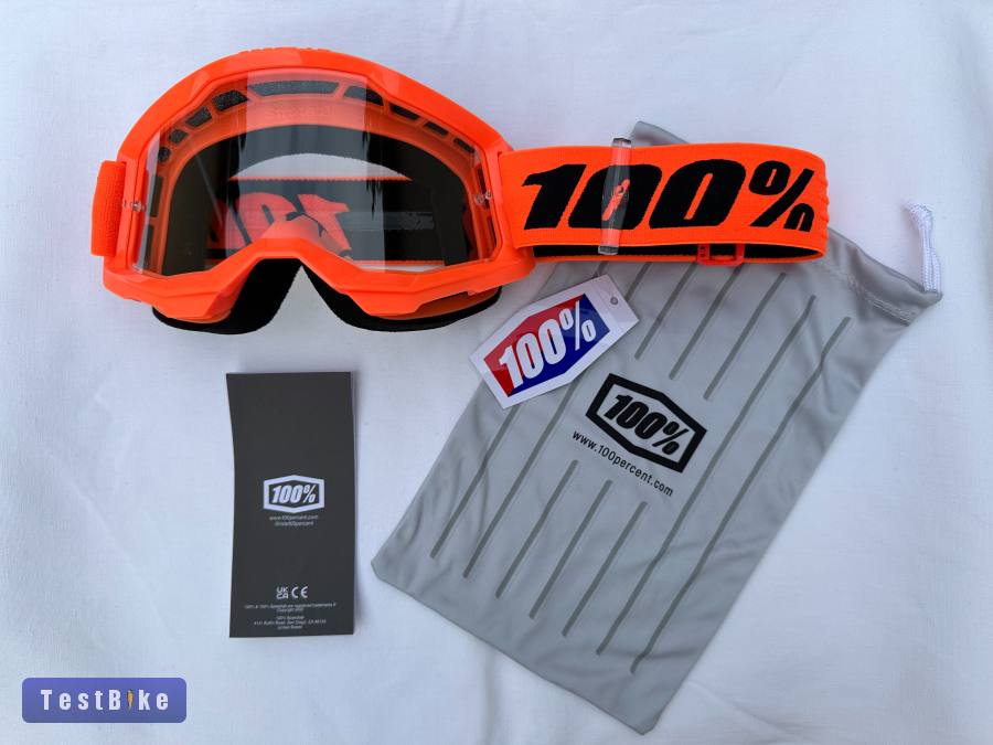 Új 100% Strata 2 narancssárga DH/FR szemüveg, védőszemüveg