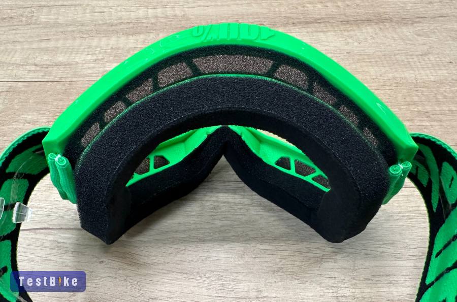 Új 100% Strata 2 neon zöld, átlátszó lencsés DH/FR szemüveg