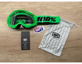Új 100% Strata 2 neon zöld, átlátszó lencsés DH/FR szemüveg
