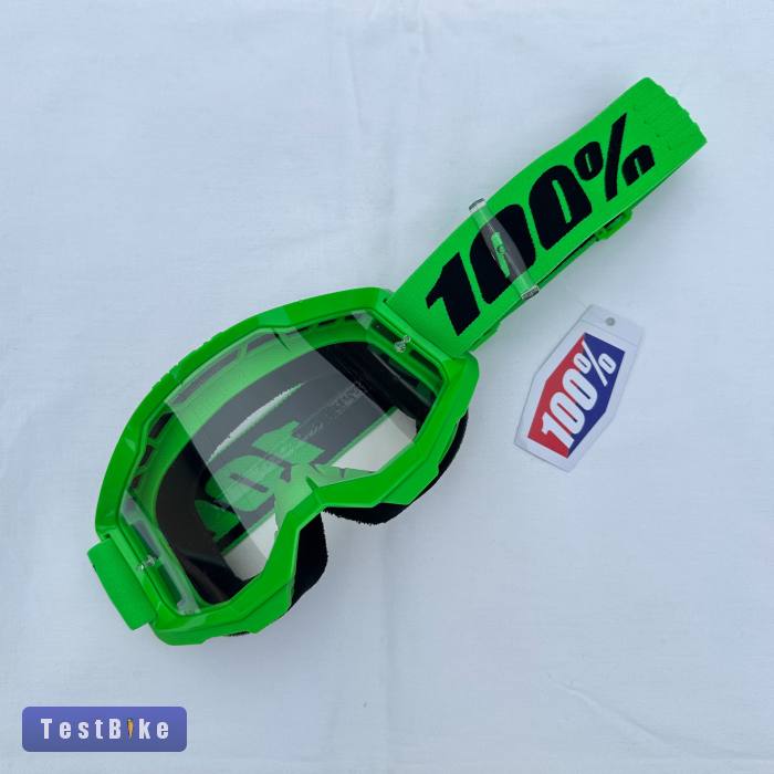 Új 100% Strata 2 neon zöld DH/FR szemüveg, védőszemüveg